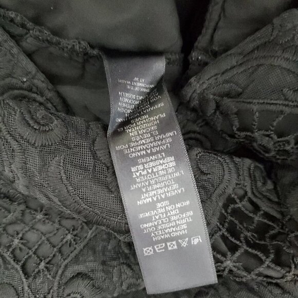 🔥ASOS V Neck Black Lace Bell Sleeve Romper - Picture 8 of 10